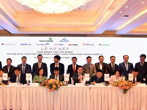 Vietcombank làm đầu mối tín dụng 35.000 tỉ đồng cho dự án gang thép Hòa Phát Dung Quất 2