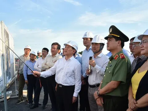 Phó Thủ tướng Hồ Đức Phớc kiểm tra, đôn đốc tiến độ dự án cao tốc Bến Lức - Long Thành; Biên Hòa - Vũng Tàu