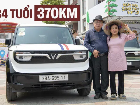 Đổi từ Mazda3 sang VinFast VF 3, chủ xe 84 tuổi vượt 370km Hà Tĩnh - Hà Nội thi sáng tạo: ‘Mục đích không phải vì giải thưởng’