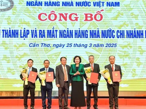Công bố thành lập Ngân hàng Nhà nước chi nhánh Khu vực 14