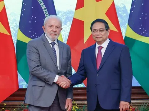 Thủ tướng Phạm Minh Chính hội kiến Tổng thống Brazil: Quyết tâm đưa thương mại song phương lên 15 tỷ USD vào năm 2030