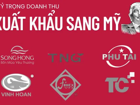 ‘Điểm mặt' 20 công ty niêm yết kiếm được tiền từ Mỹ: Xuất khẩu trực tiếp chiếm vỏn vẹn 2% tổng doanh thu thị trường