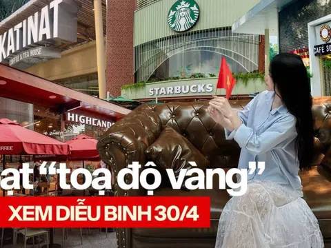 Loạt cà phê xem diễu binh dịp 30.4 “nét căng” tại TP.HCM đang khiến dân tình tranh nhau xí chỗ