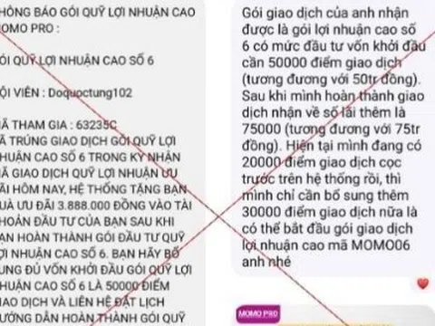 Ham lợi nhuận làm nhiệm vụ trên ứng dụng, người đàn ông bị lừa hơn 300 triệu đồng