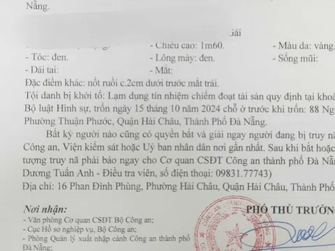 Truy nã Hà Văn Thuận