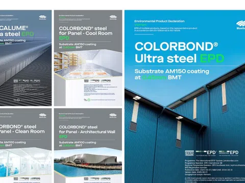 NS BlueScope Việt Nam công bố Tuyên bố Sản phẩm Môi trường (EPD)